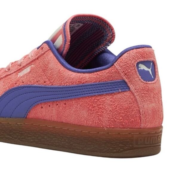 Puma Suede Supertifo Mens Pink & Purple Suede Lifestyle Sneakers Shoes Size 12 - Picture 5 of 8